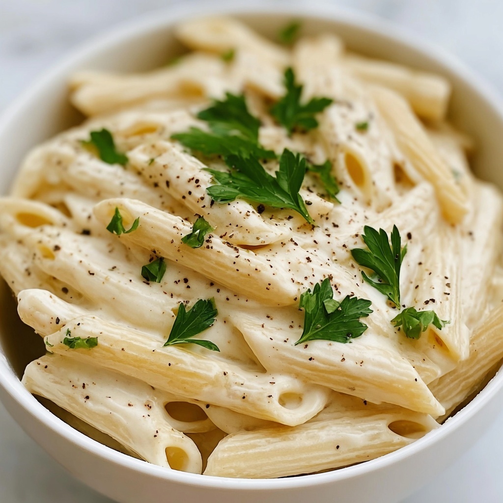 White Sauce Penne Pasta Recipe - Recipe Image