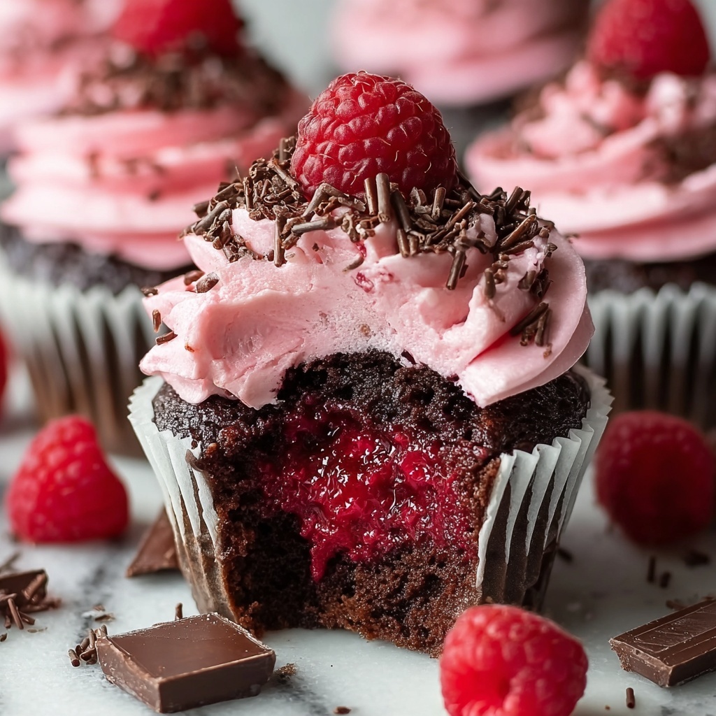 Raspberry Chocolate Lava Cupcakes Recipe - Recipe Image