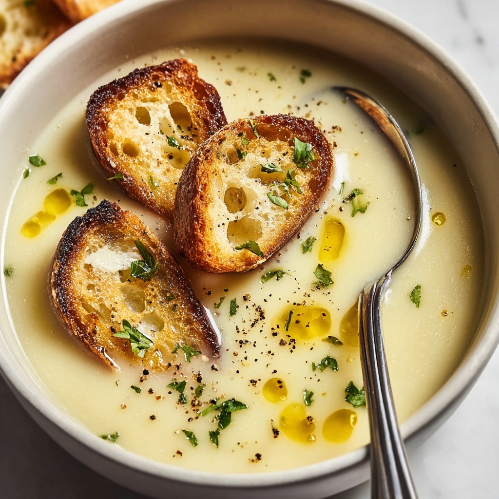Country French Garlic Soup Recipe - Recipe Image