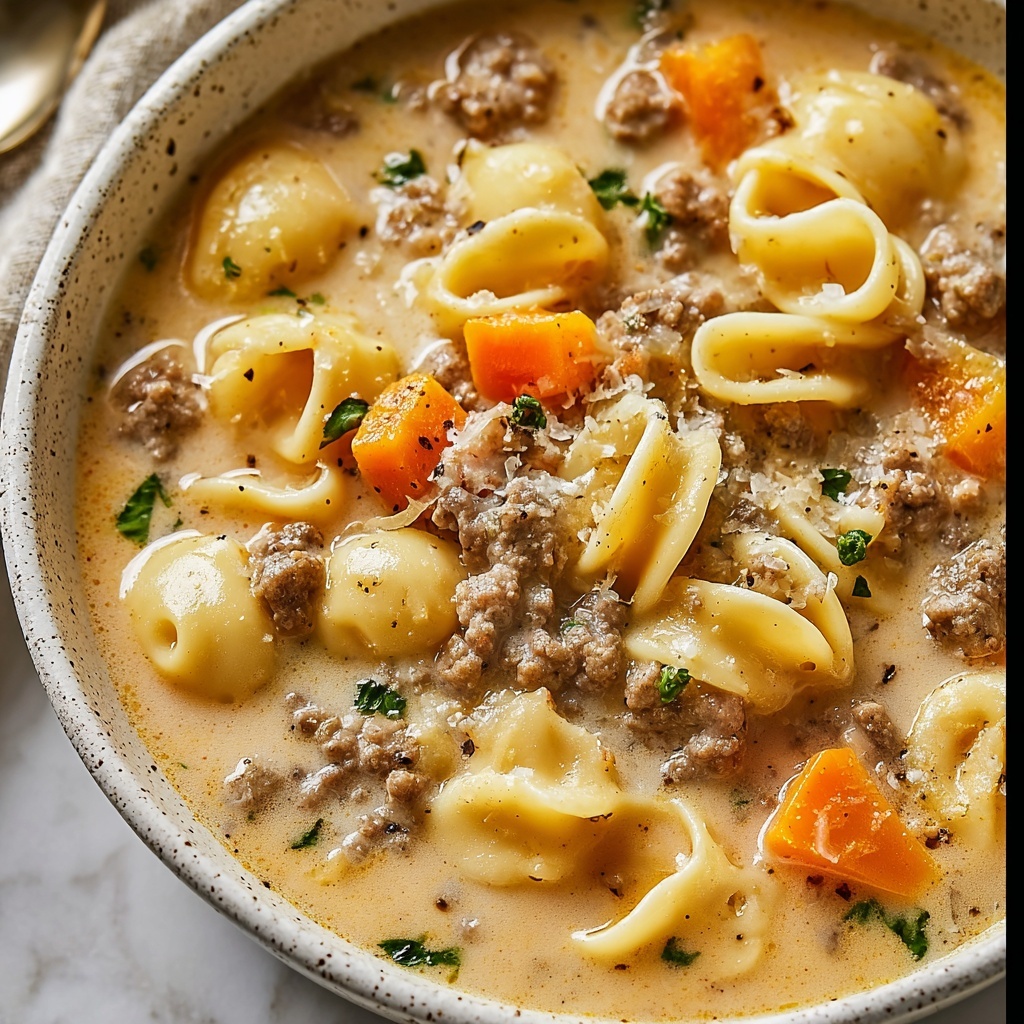 One-Pot Macaroni Cheeseburger Soup Recipe - Recipe Image