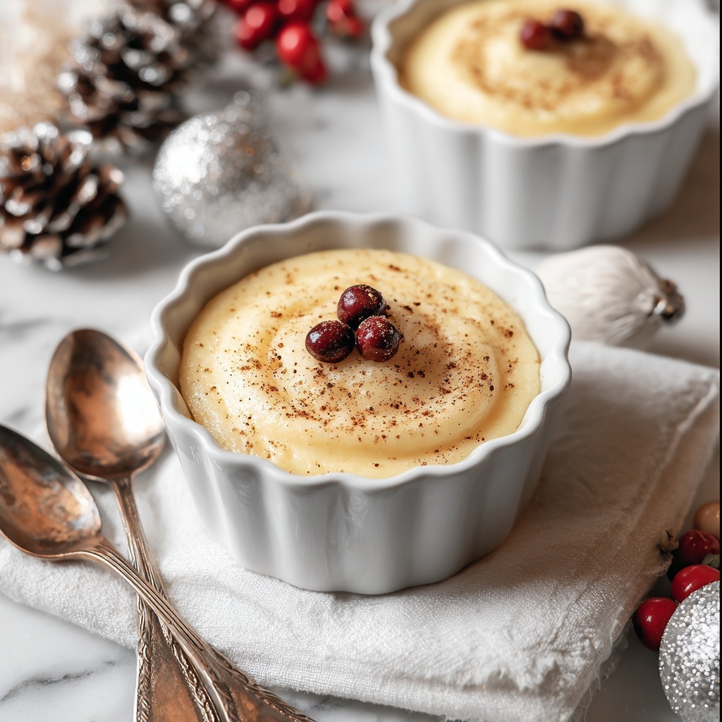 Homemade Eggnog Pudding Recipe - Recipe Image