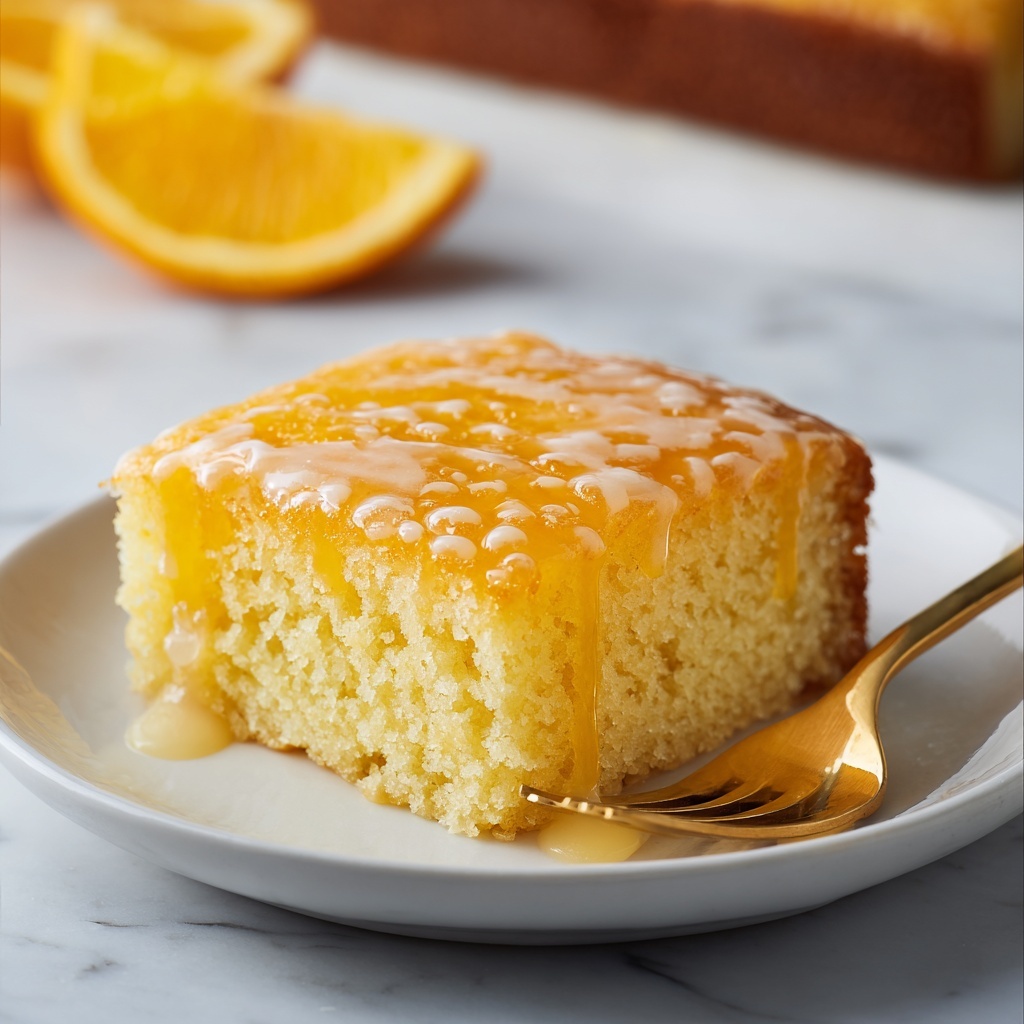 Orange Jello Cake Recipe - Recipe Image
