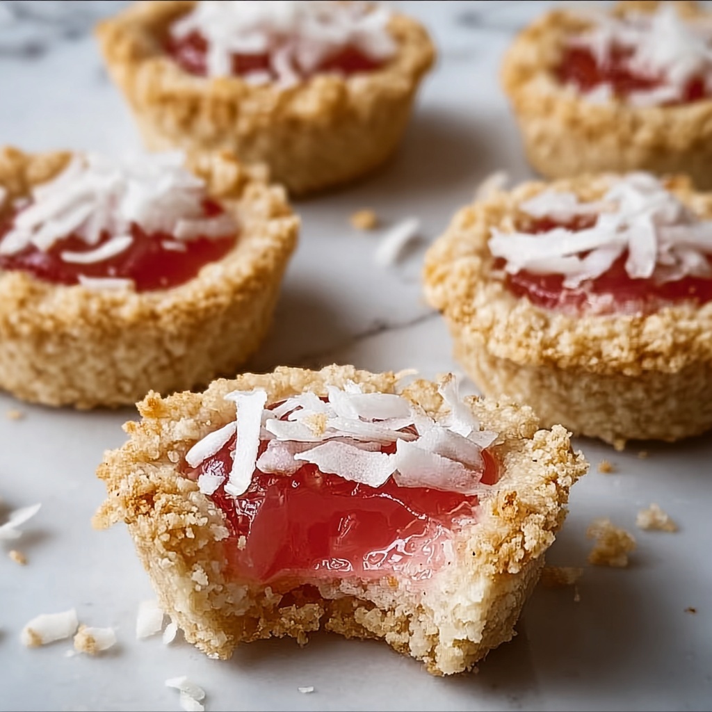 Rhubarb Coconut Macaroon Tarts: A Delightful Spring Treat Recipe - Recipe Image