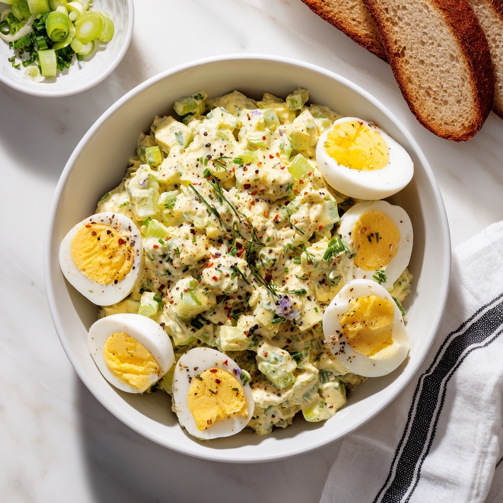 Classic Egg Salad with Fresh Parsley and Optional Celery Recipe - Recipe Image