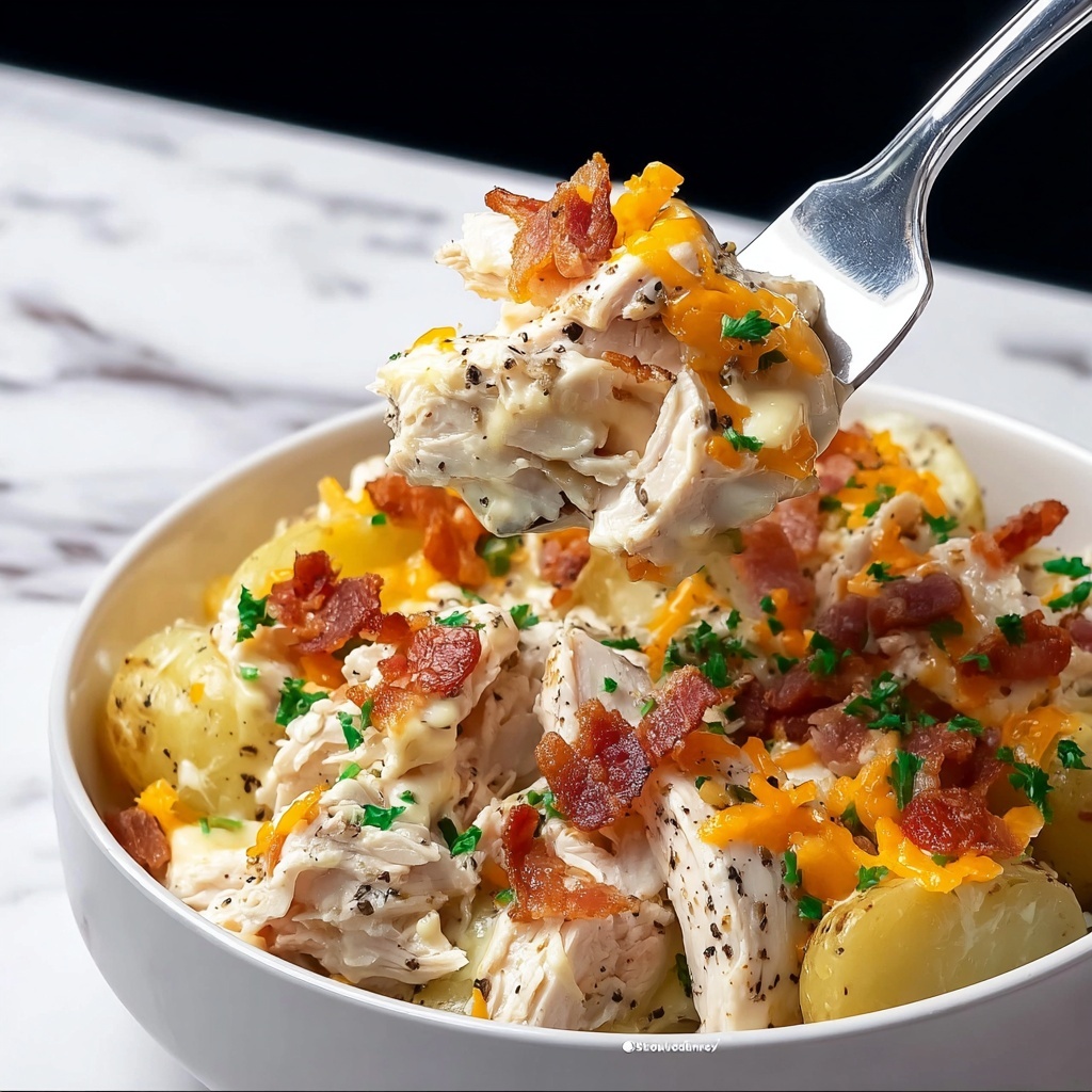 Loaded Potato Ranch Chicken Casserole Recipe - Recipe Image