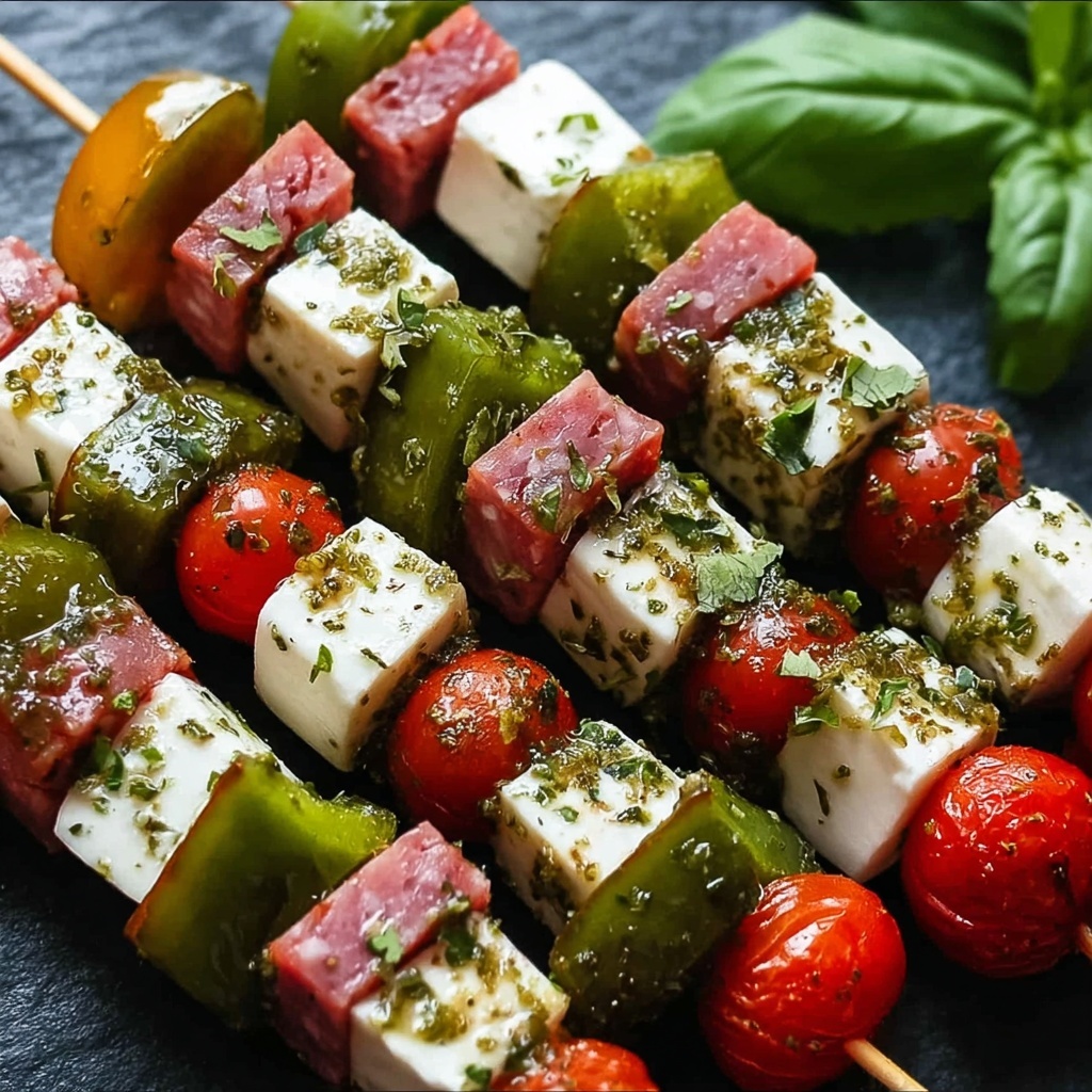 Delicious Antipasto Skewers Recipe - Recipe Image