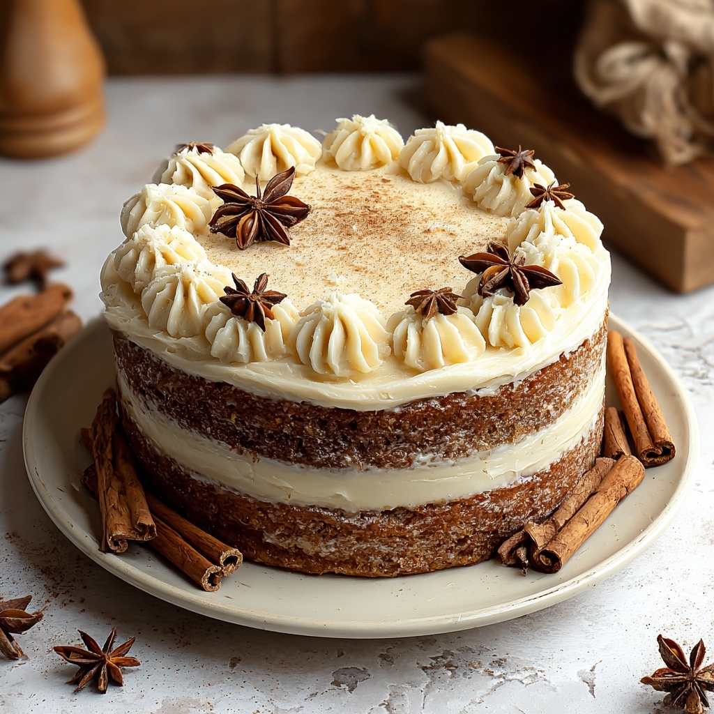 Chai Spice Layer Cake with Cream Cheese Frosting Recipe - Recipe Image