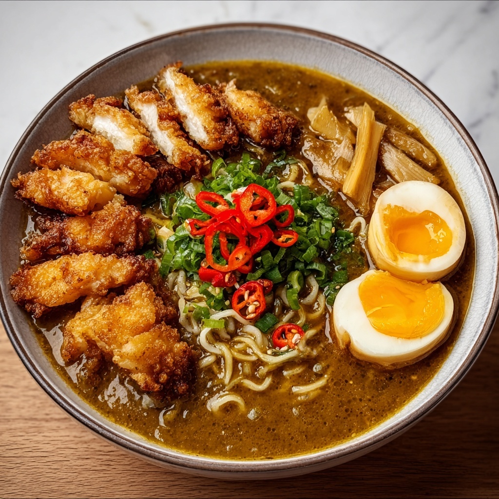 Sapporo Curry Ramen with Crispy Chicken Recipe - Recipe Image