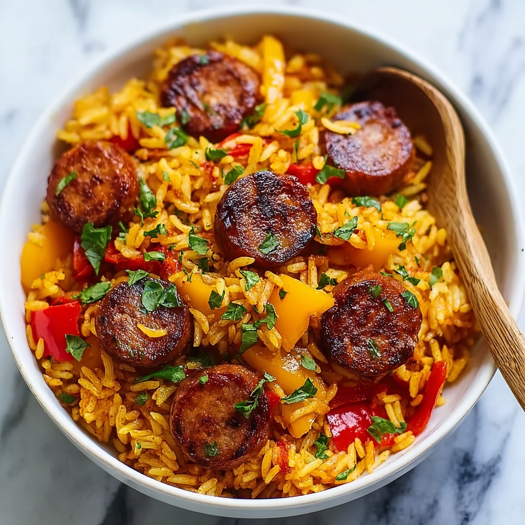 One-Pot Smoked Sausage and Rice Recipe - Recipe Image