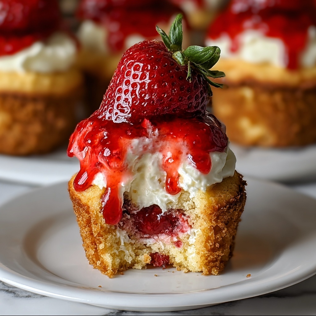 Mini Strawberry Cheesecake Cupcakes Recipe - Recipe Image