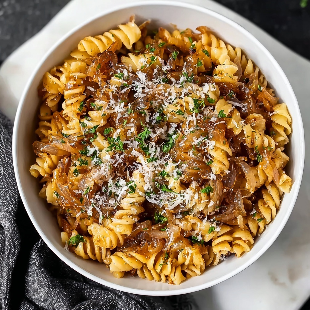 One Pot French Onion Pasta: Easy, Creamy Recipe Inside! Recipe - Recipe Image