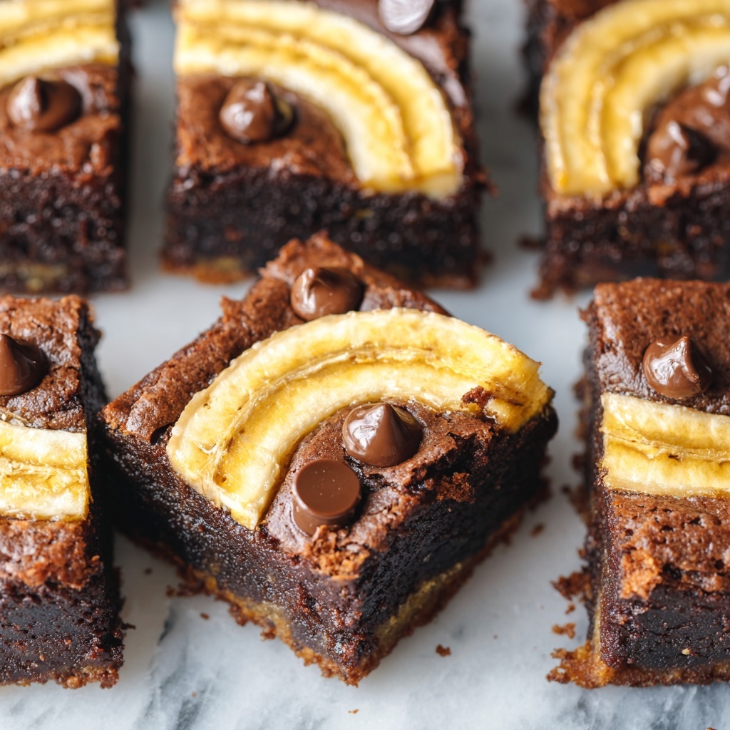 Vegan Banana Brownies Recipe - Recipe Image