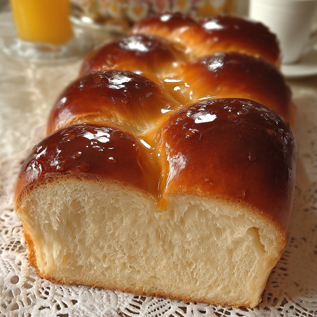 Sweet Condensed Milk Bread Recipe - Recipe Image