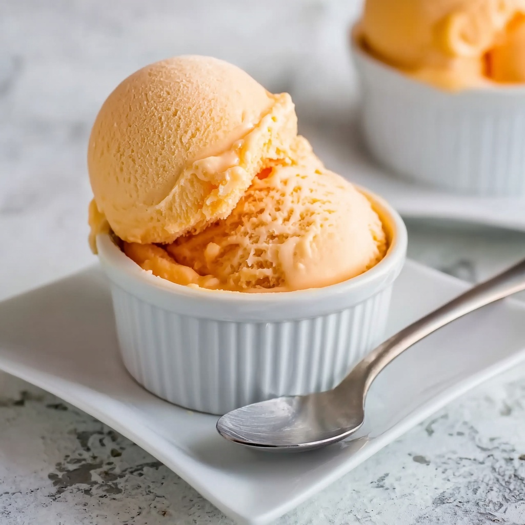 Peach Frozen Yogurt Recipe - Recipe Image