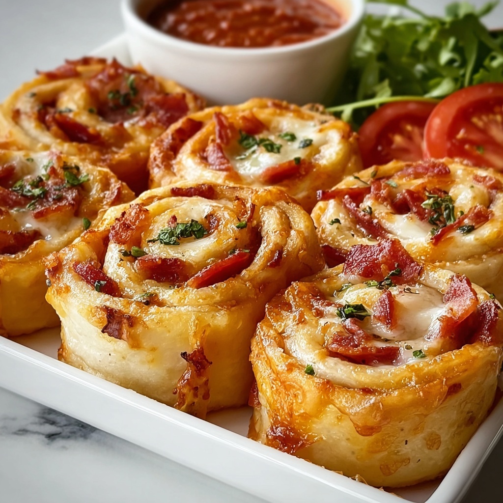 Tortilla Pizza Rolls Snack Recipe - Recipe Image