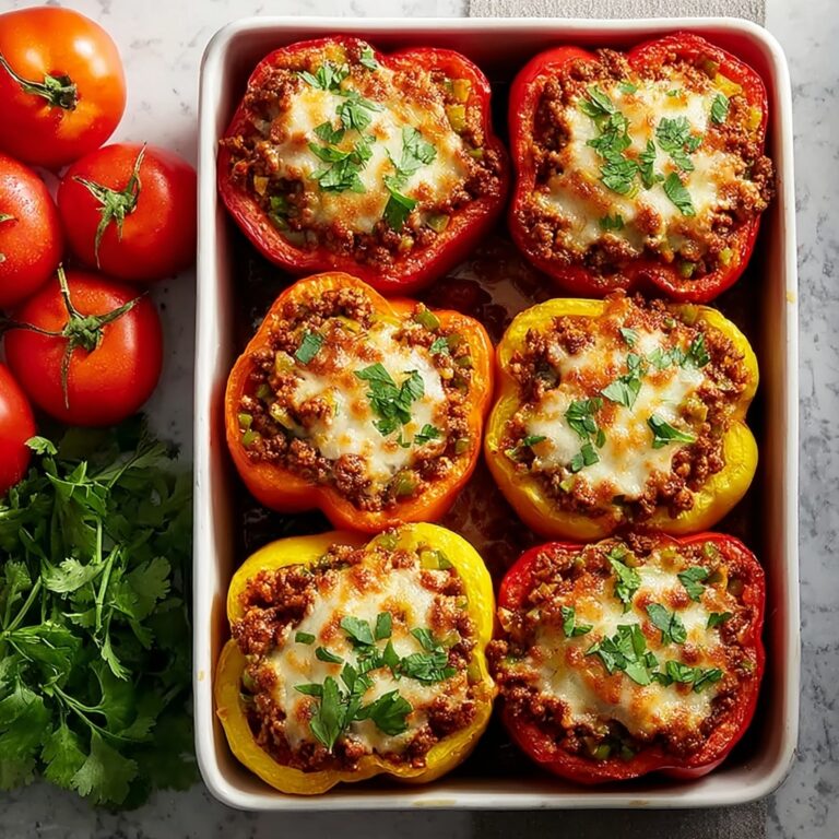 Stuffed Bell Peppers with Ground Turkey and Rice Recipe