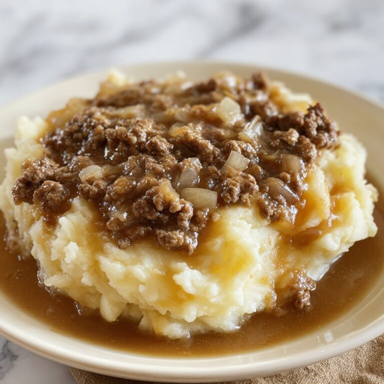 Ground Beef Gravy with Mashed Potatoes Recipe