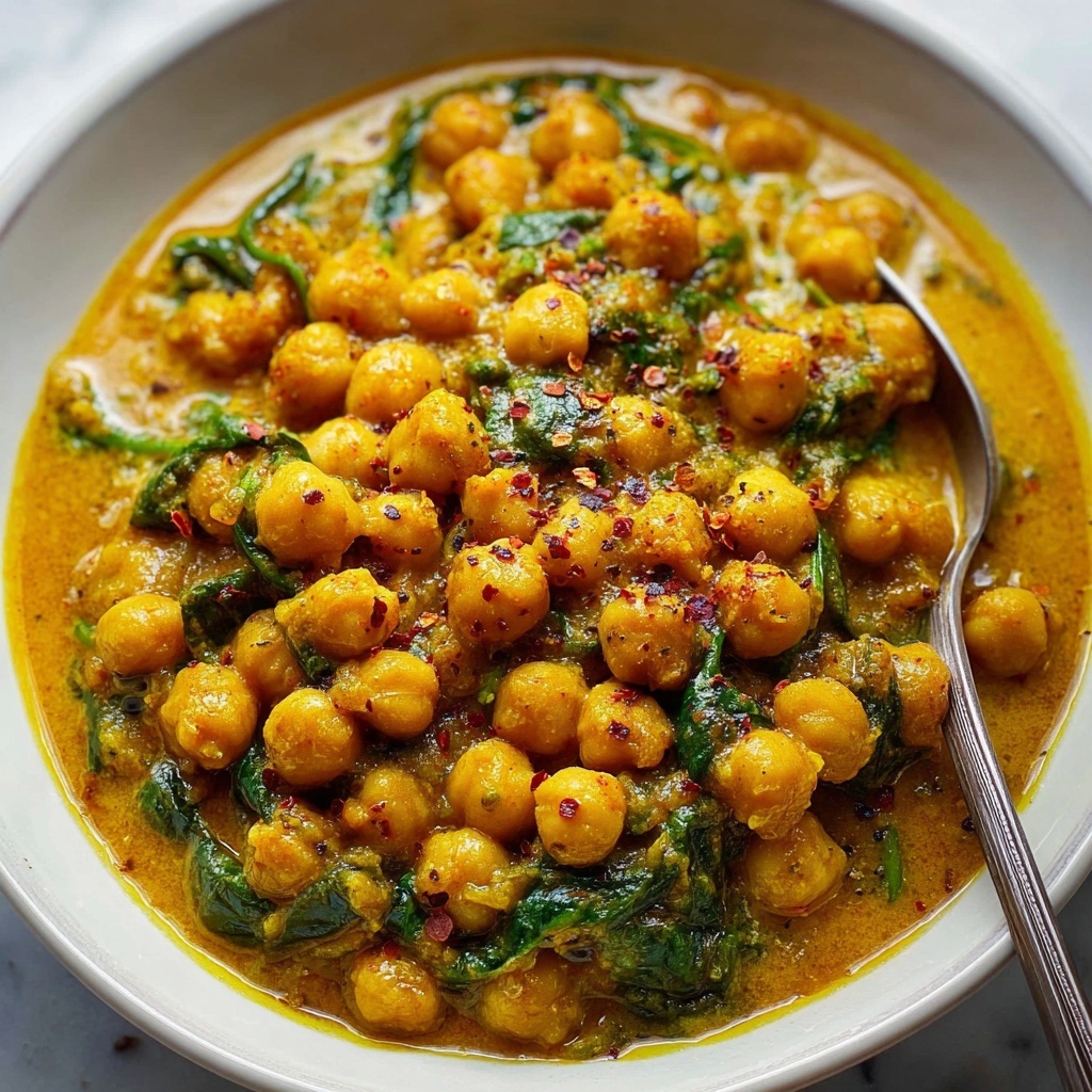 Chickpea & Spinach Curry: 5 Steps to Soul-Warming Delight Recipe - Recipe Image