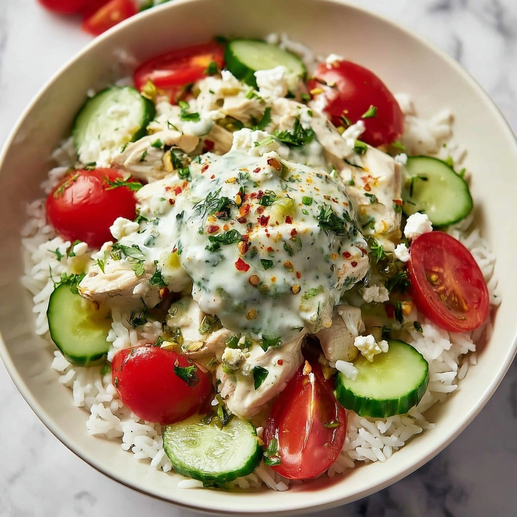 Greek Chicken Bowl with Tzatziki Recipe - Recipe Image