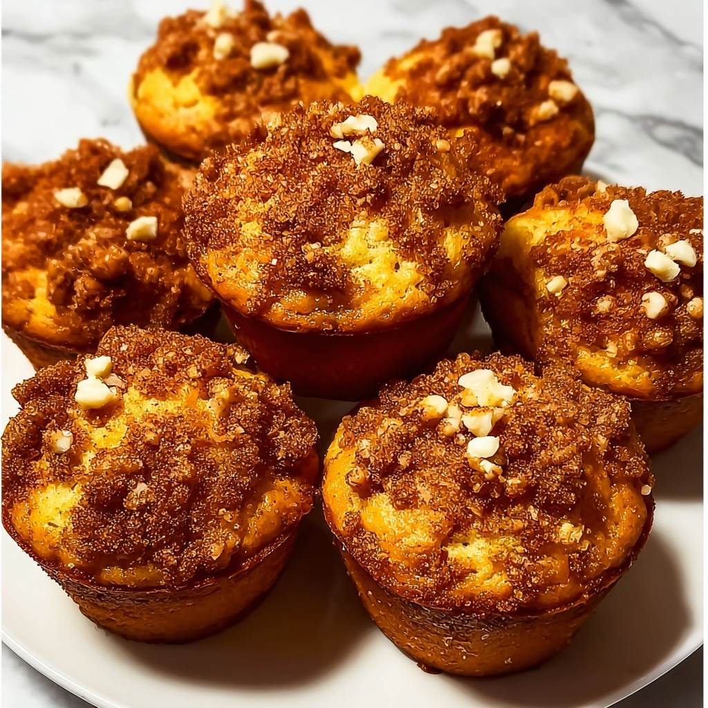 Cinnamon Pear Muffins with Walnut Topping Recipe - Recipe Image
