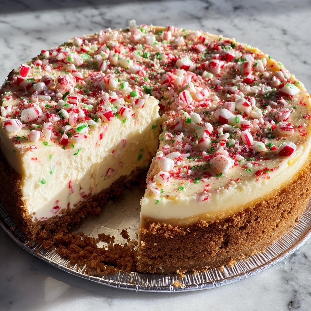 No Bake Peppermint Cheesecake Recipe - Recipe Image