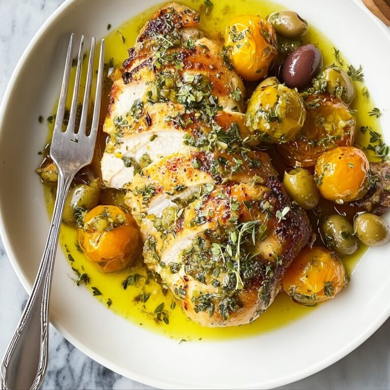 Savory Herb Roasted Chicken with Olives and Citrus Bliss Recipe