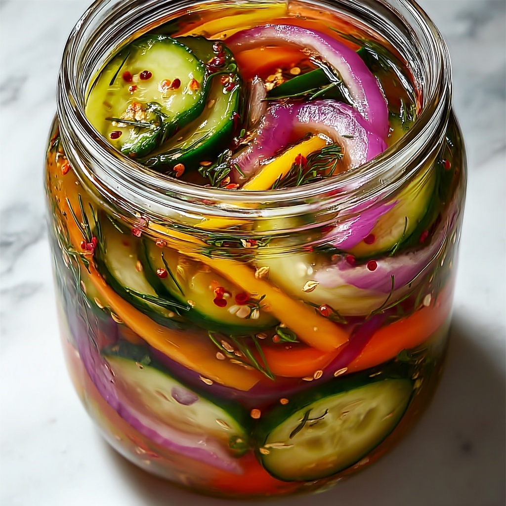 Refrigerator Pickled Vegetables: Quick, Crunchy & Flavorful Recipe - Recipe Image
