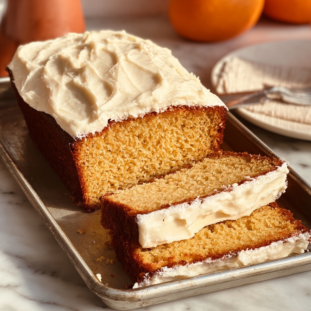 Pumpkin Bread with Cream Cheese Frosting Recipe - Recipe Image