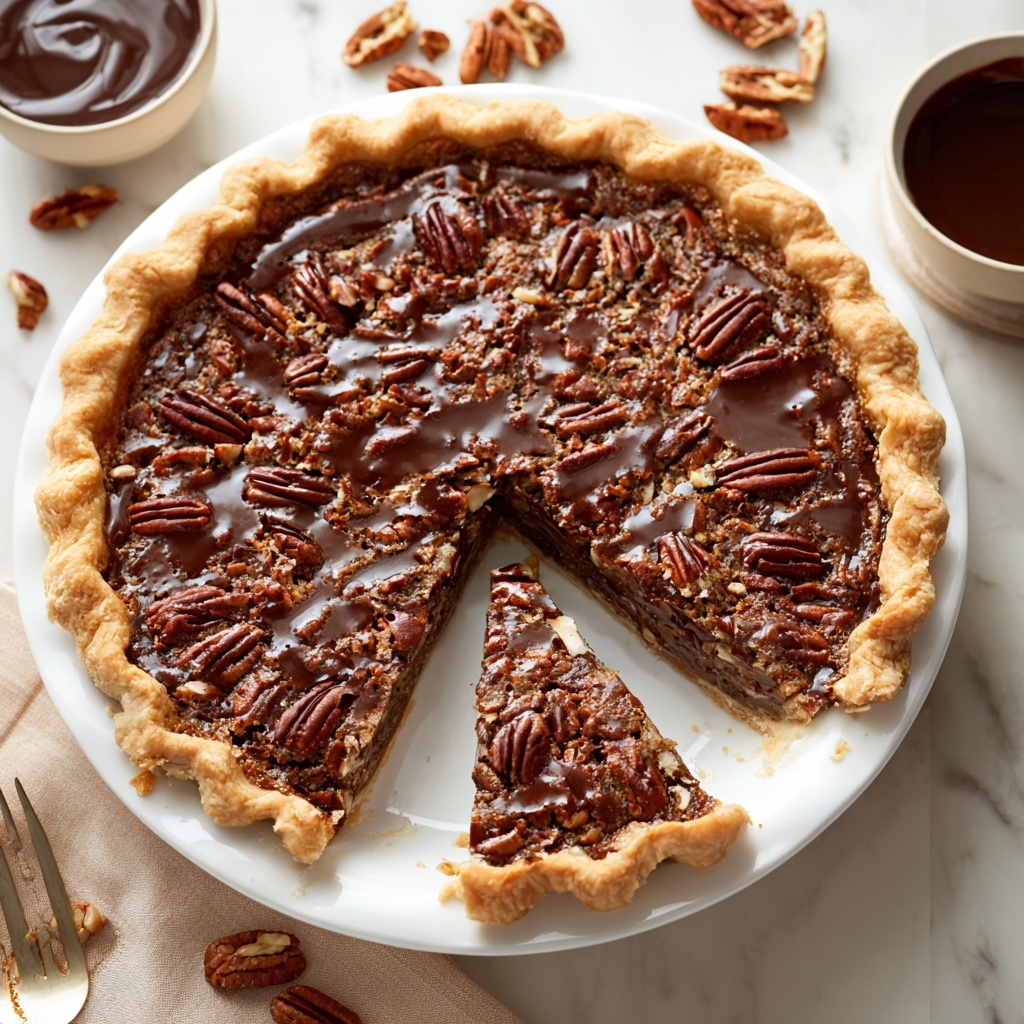 Chocolate Pecan Pie Recipe - Recipe Image