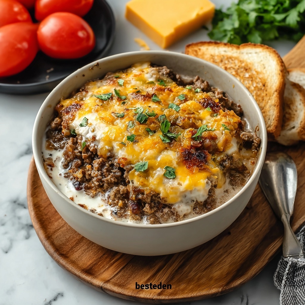 Low-Carb Bacon Cheeseburger Casserole Recipe - Recipe Image