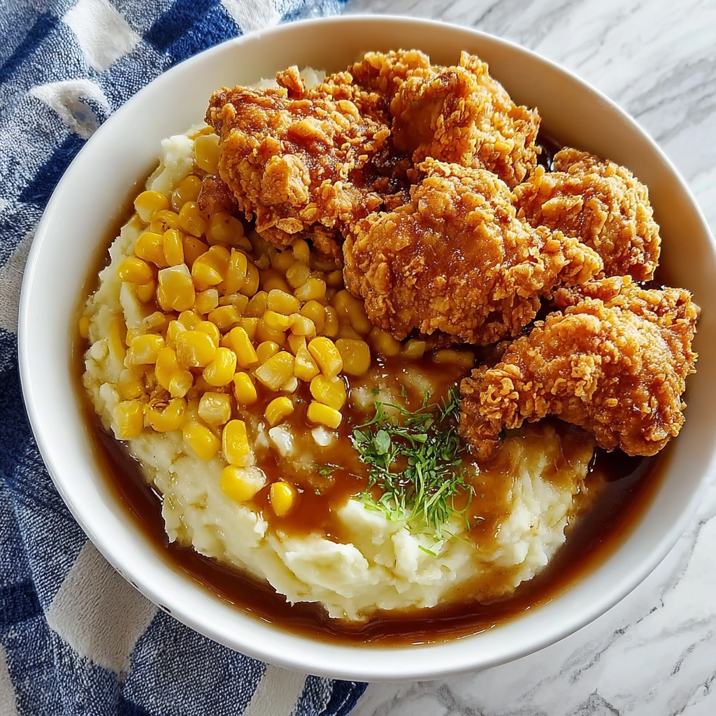 Hearty Southern-Style Crispy KFC Bowls Recipe - Recipe Image