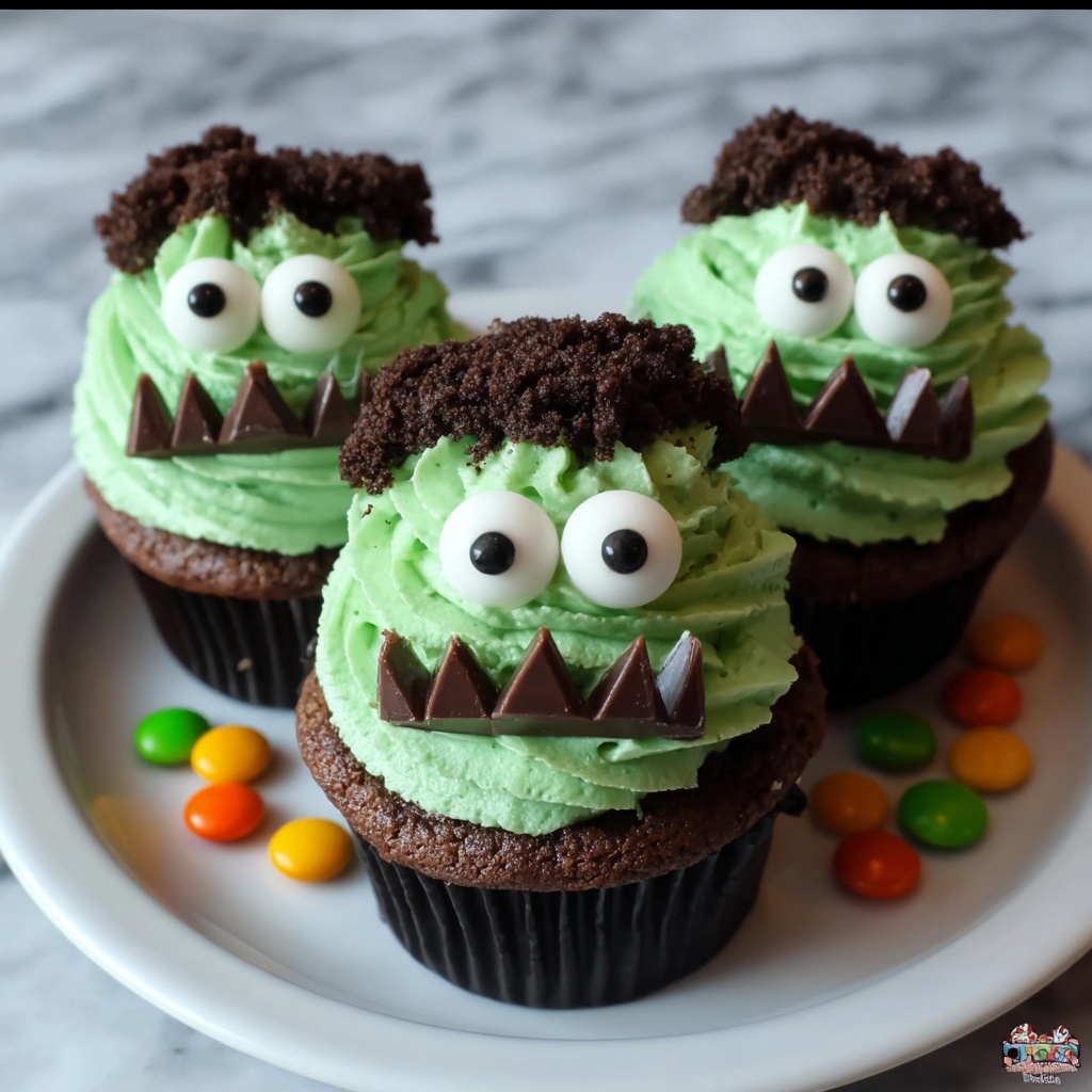 Frankenstein Cupcakes Recipe - Recipe Image
