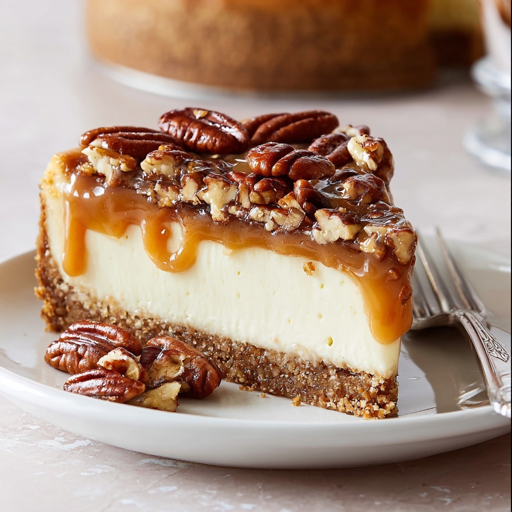 Pecan Pie Cheesecake Recipe - Recipe Image