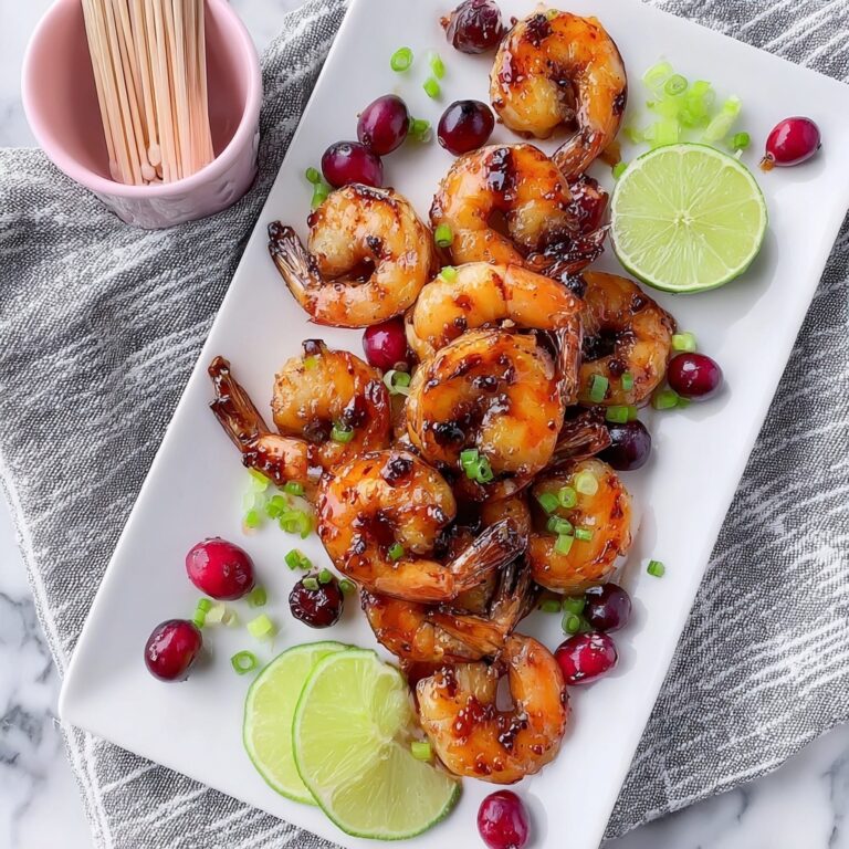 Spicy Cranberry Shrimp Skewers Recipe