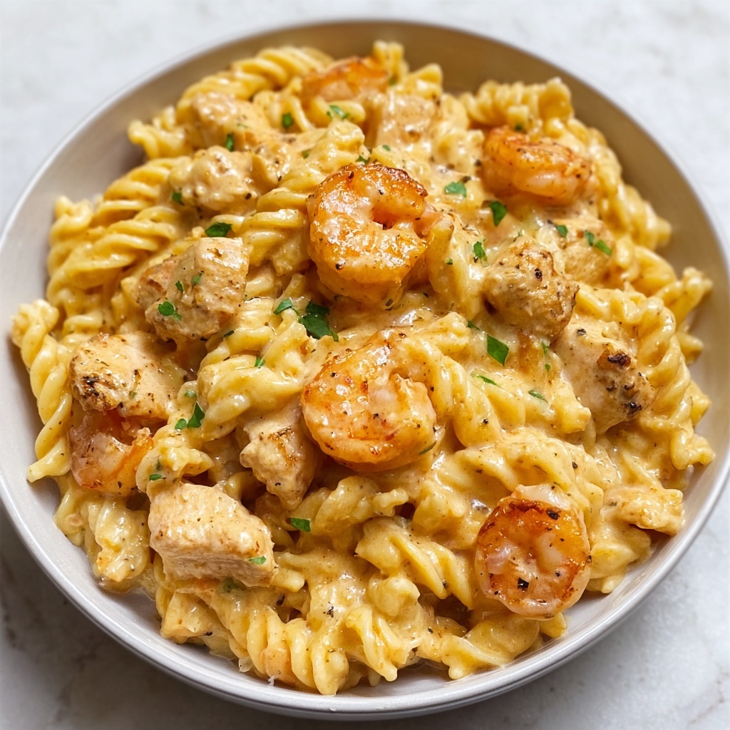 Cajun Chicken and Shrimp Pasta Recipe - Recipe Image
