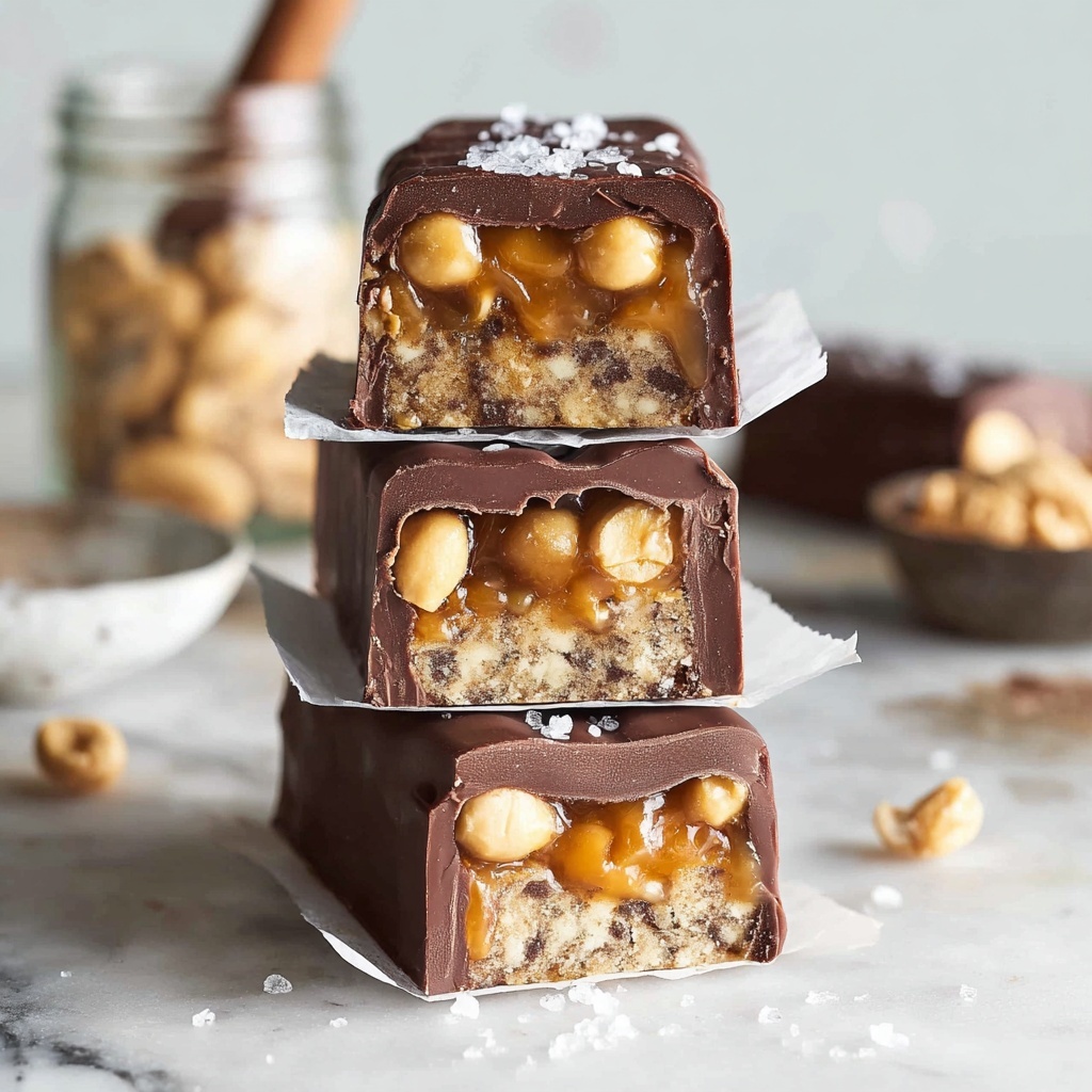 Vegan No-Bake Snickers Bars Recipe - Recipe Image