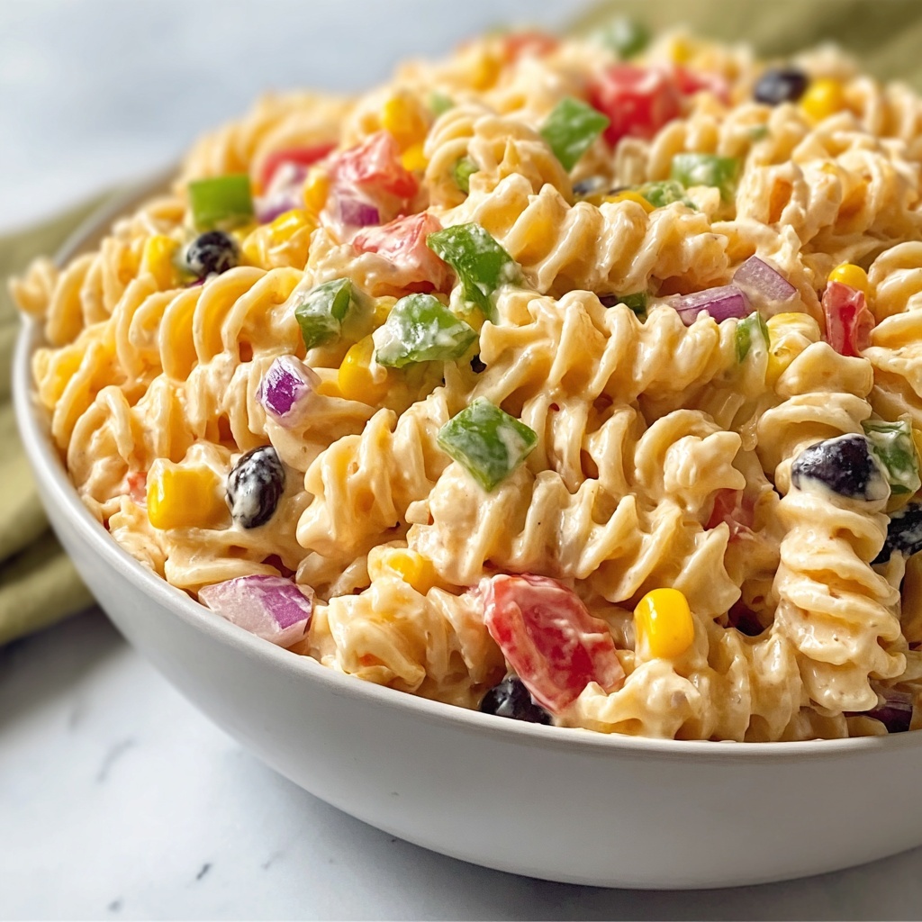 Southwestern Pasta Salad with Chipotle Ranch Dressing Recipe