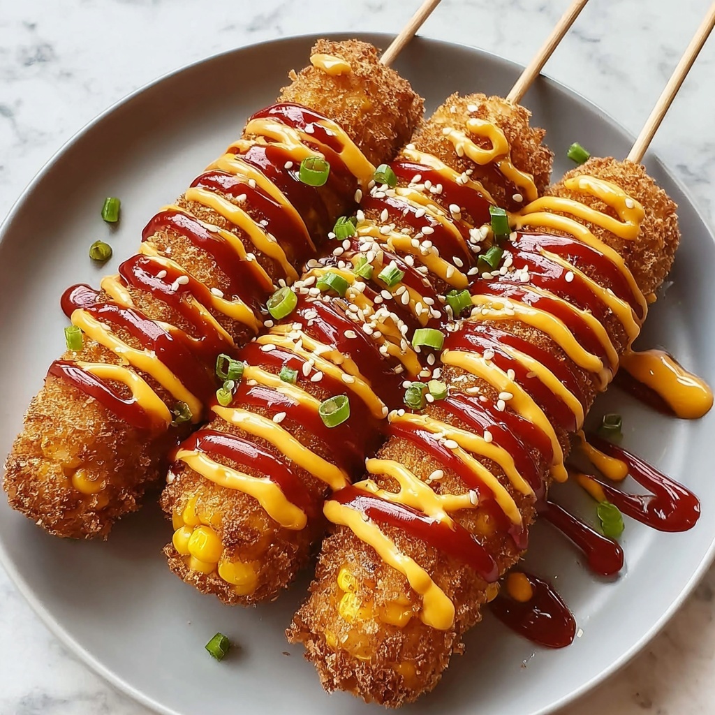 Delicious Korean Corn Dog Recipe You Can Make at Home Recipe - Recipe Image