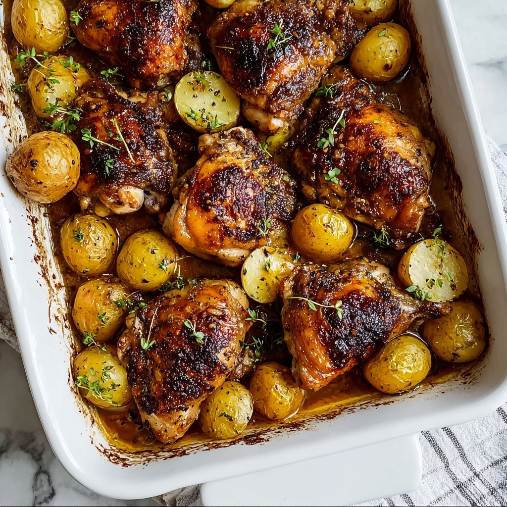 One Pan Chicken and Potatoes for a Cozy Weeknight Feast Recipe - Recipe Image