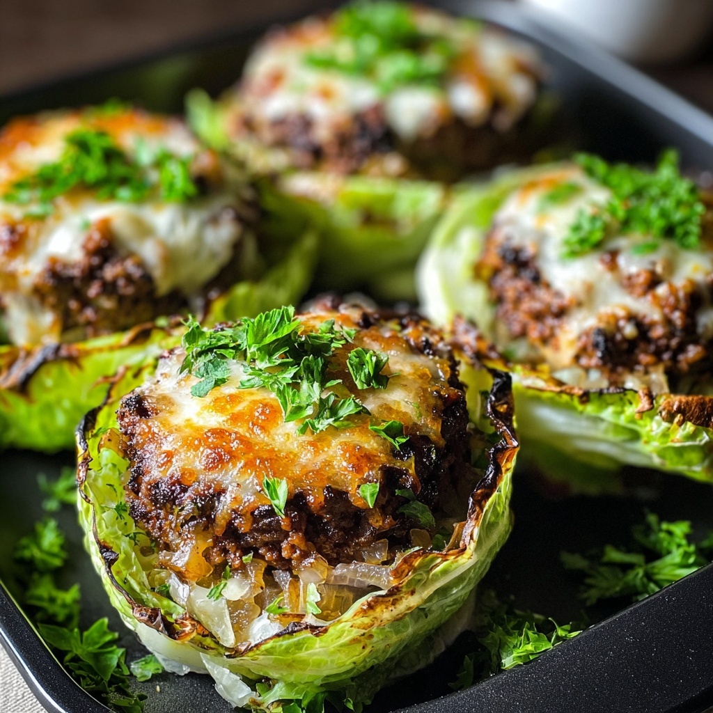Oven-Baked Cabbage Burgers: Your Guilt-Free Burger Fix Recipe - Recipe Image