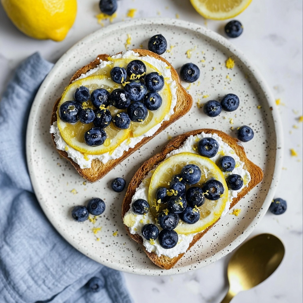 Lemon Blueberry Ricotta Toast Recipe - Recipe Image