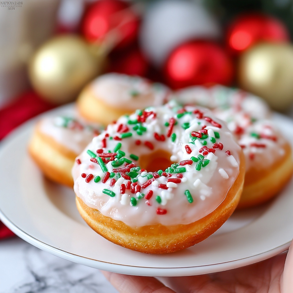Christmas Doughnuts Recipe - Recipe Image