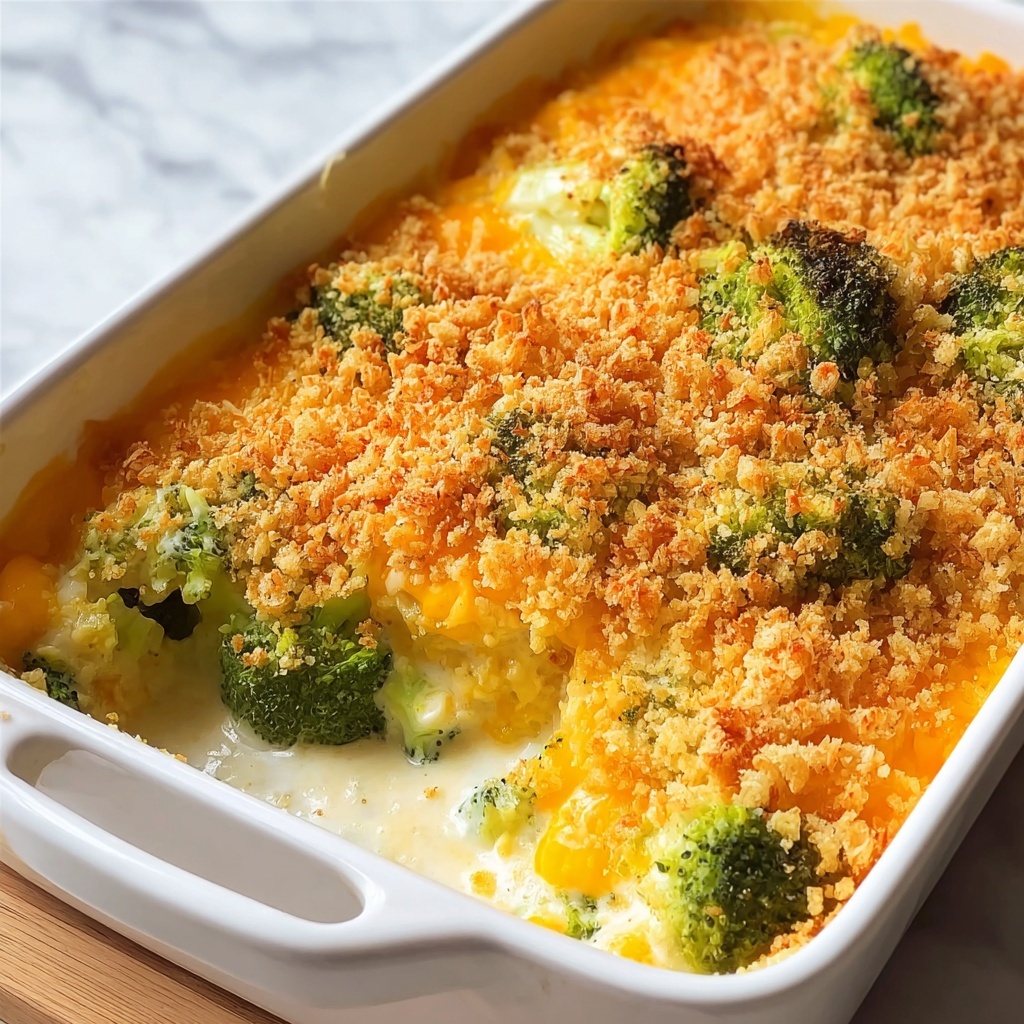Three-Cheese Broccoli Bake Recipe - Recipe Image