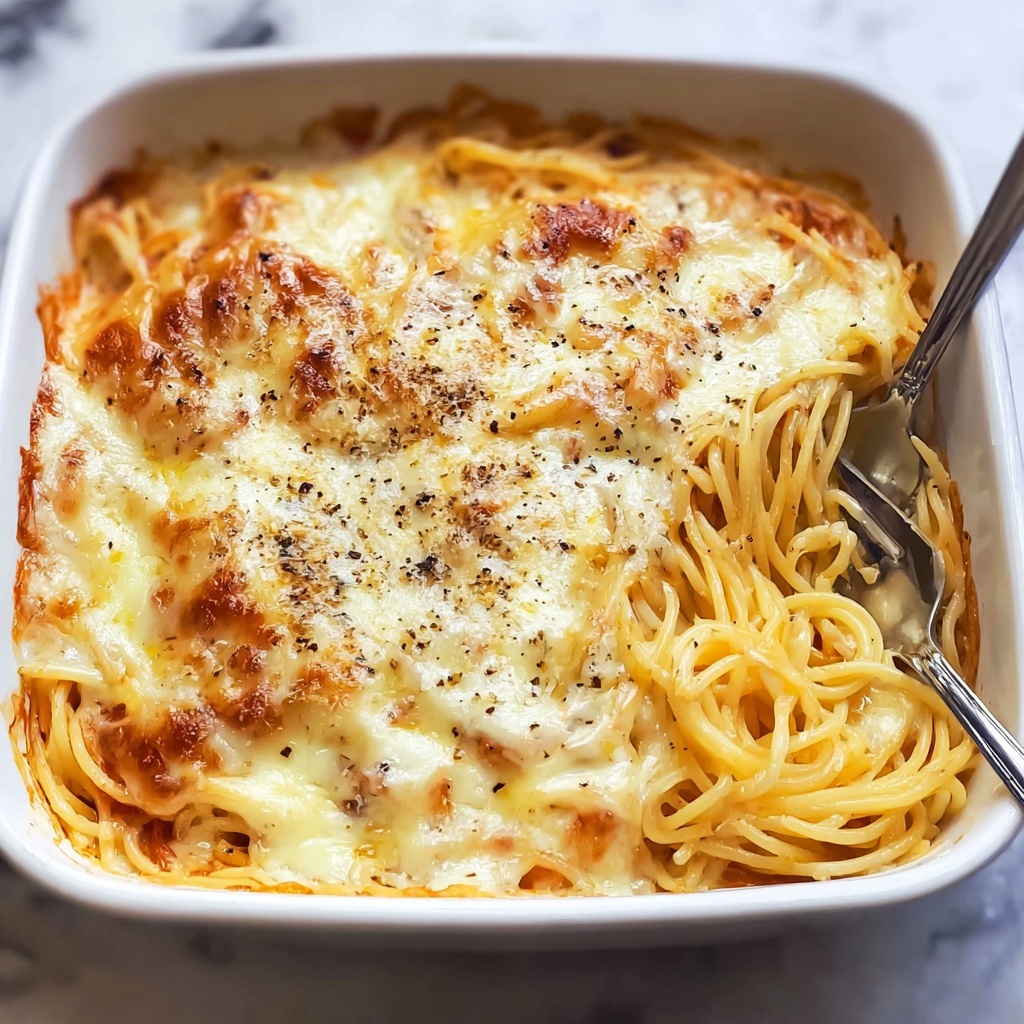 Baked Cream Cheese Spaghetti Recipe - Recipe Image