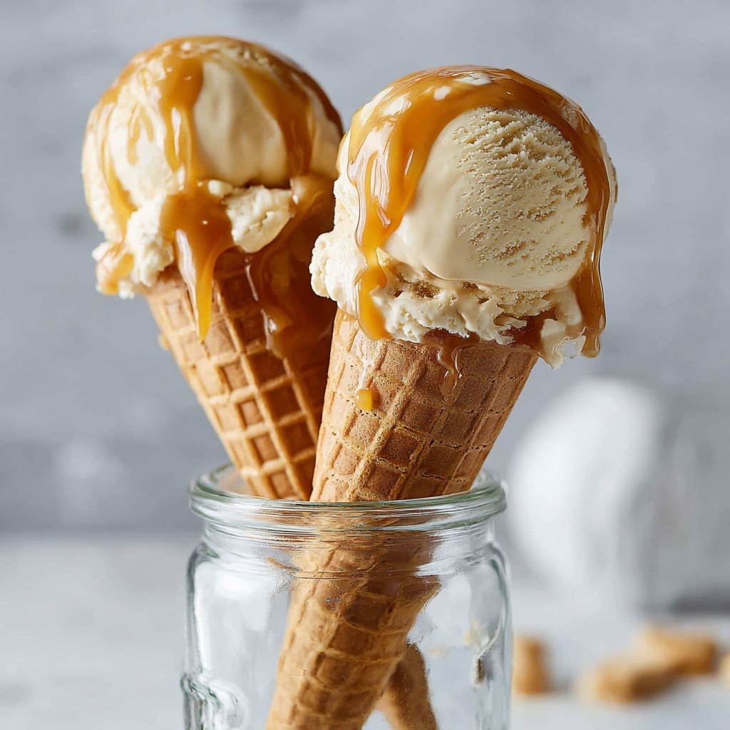 Vegan Caramel Ice Cream (No-Churn) Recipe - Recipe Image