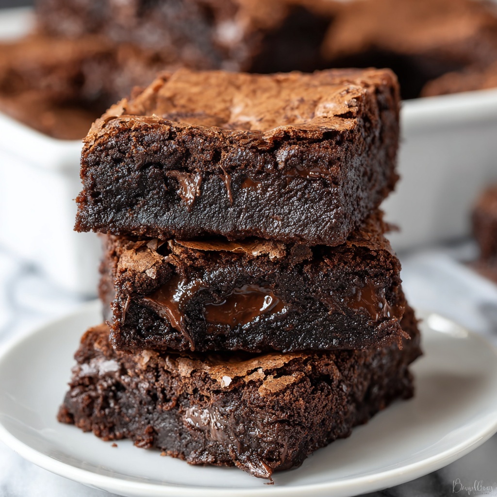World's Best Fudgiest Brownies Recipe - Recipe Image