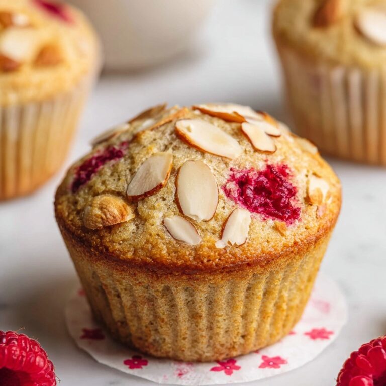 Vegan Raspberry Almond Muffins Recipe