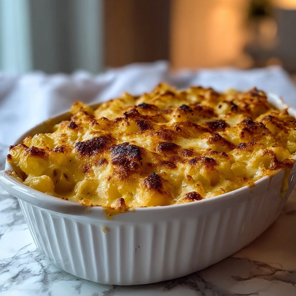 High Protein Baked Mac and Cheese: 5 Cozy Comforts Recipe - Recipe Image