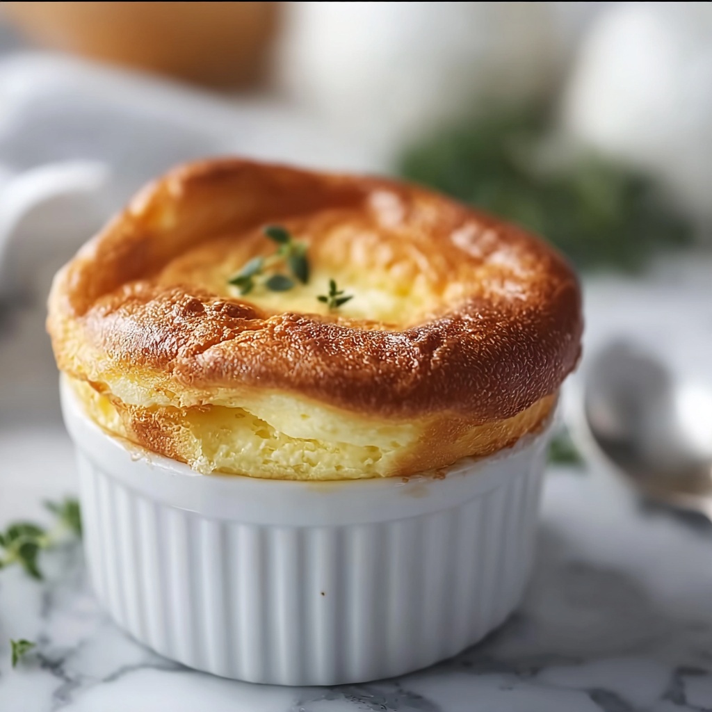 Elevate Your Dinner with a Fluffy Goat Cheese Soufflé Recipe - Recipe Image