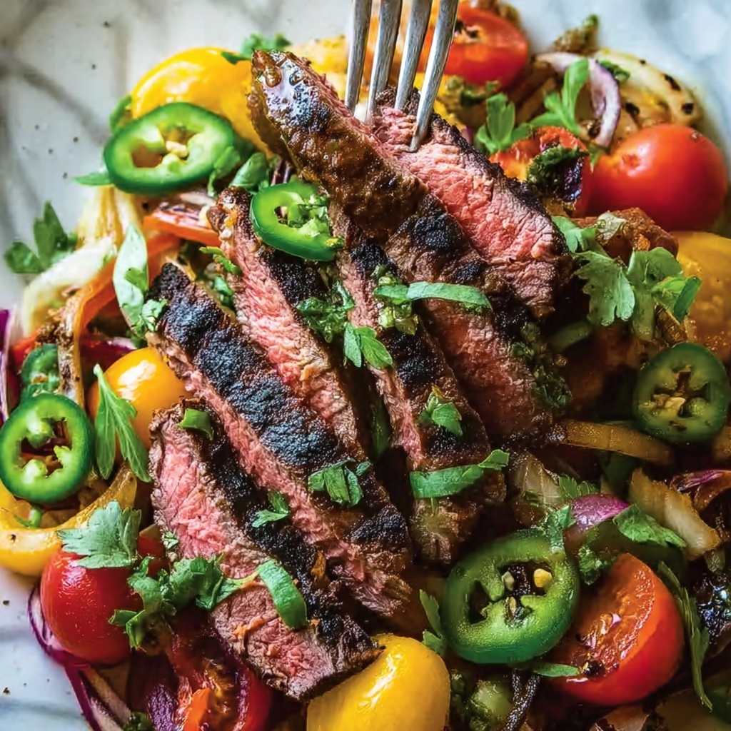 Flavor-Packed Steak Fajita Pasta Salad for Summer Fun Recipe - Recipe Image